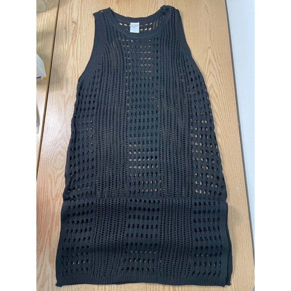 B11 New Women’s Cha Cha Swimsuit Cover Up Slits At The bottom Black size Medium